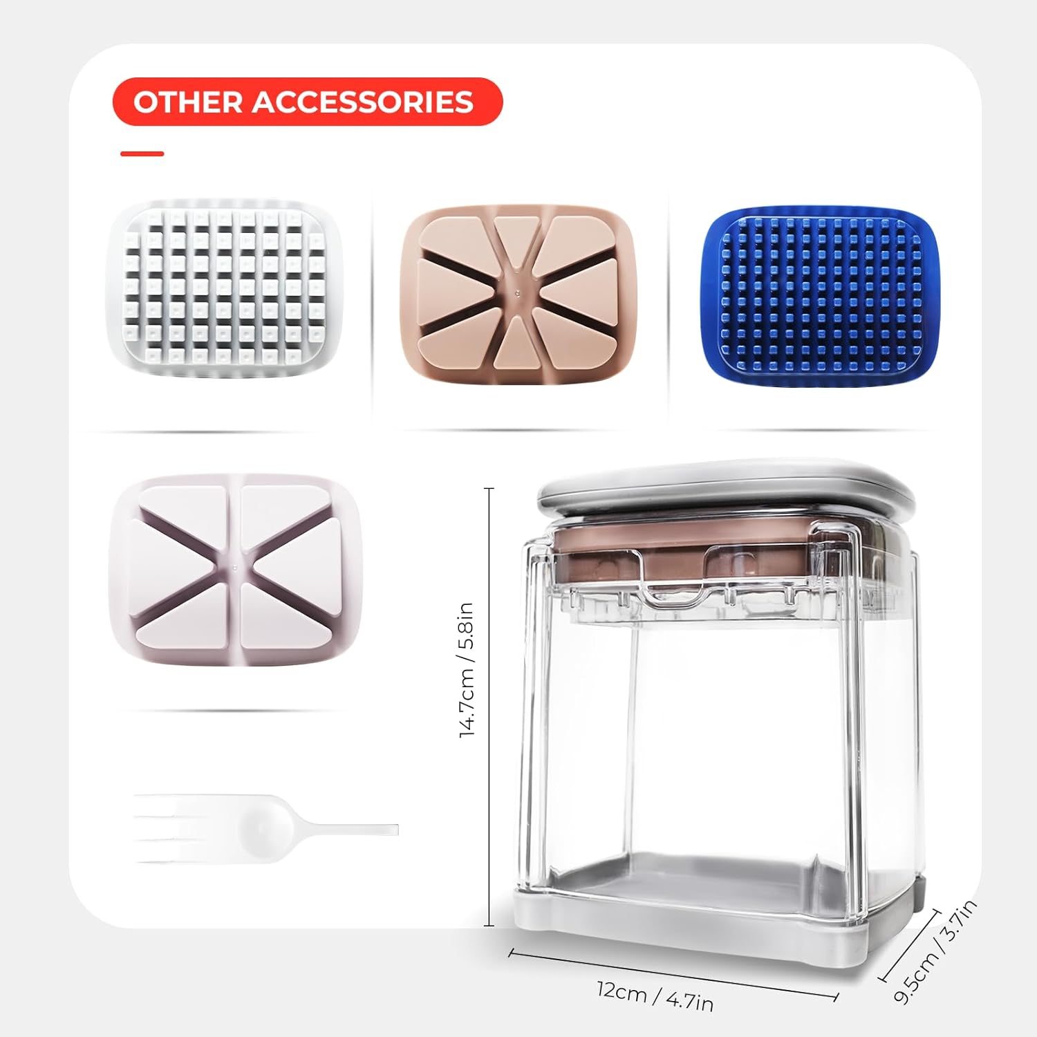 4-in-1 French Fry Cutter and Vegetable Chopper with Container