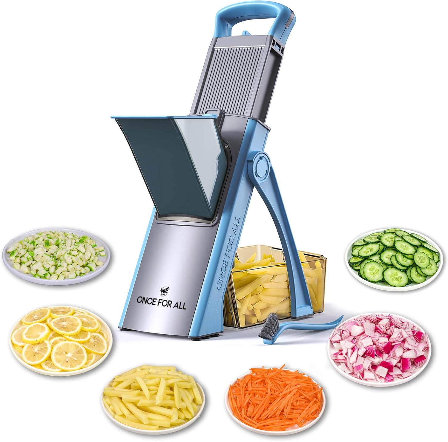 Safe Mandoline Vegetable Slicer – Adjustable Multi-Function Chopper
