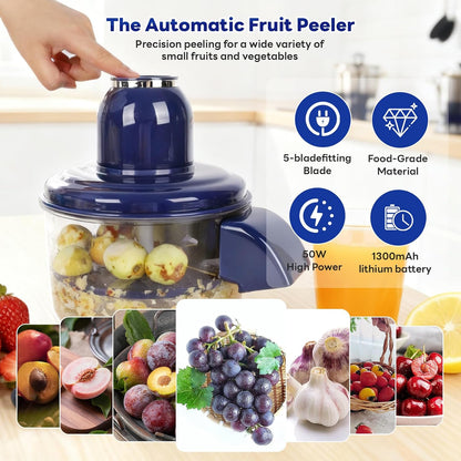 Automatic Fruit Peeler Machine for Grapes, Garlic & Tomatoes