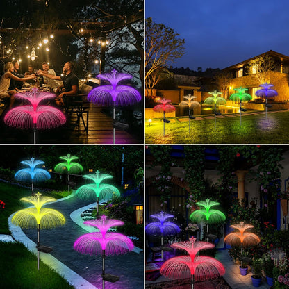 Solar Garden Lights Jellyfish & Star – 7-Color RGB Set