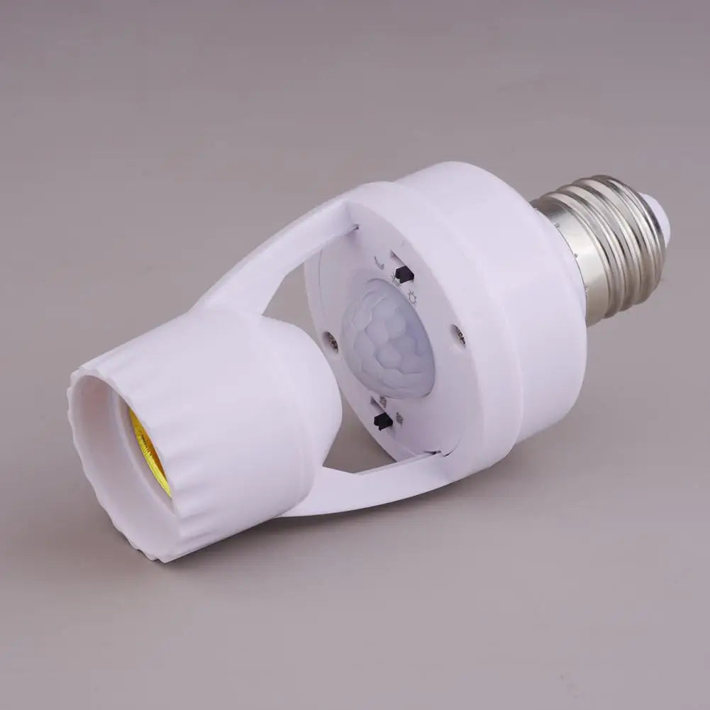 PIR Motion Sensor E27 Light Bulb Socket Adapter