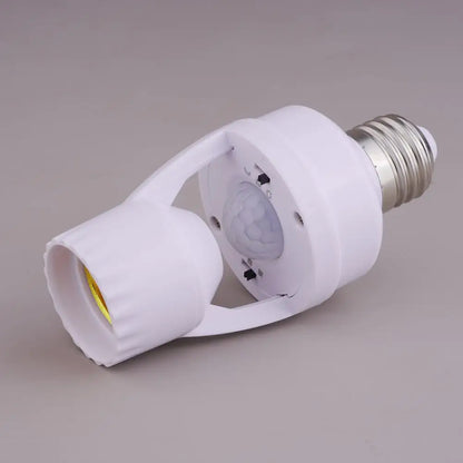 PIR Motion Sensor E27 Light Bulb Socket Adapter