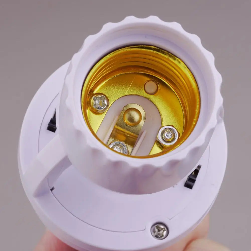PIR Motion Sensor E27 Light Bulb Socket Adapter