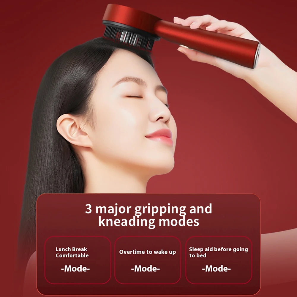 Electric Scalp Massage Comb With Red Light Therapy