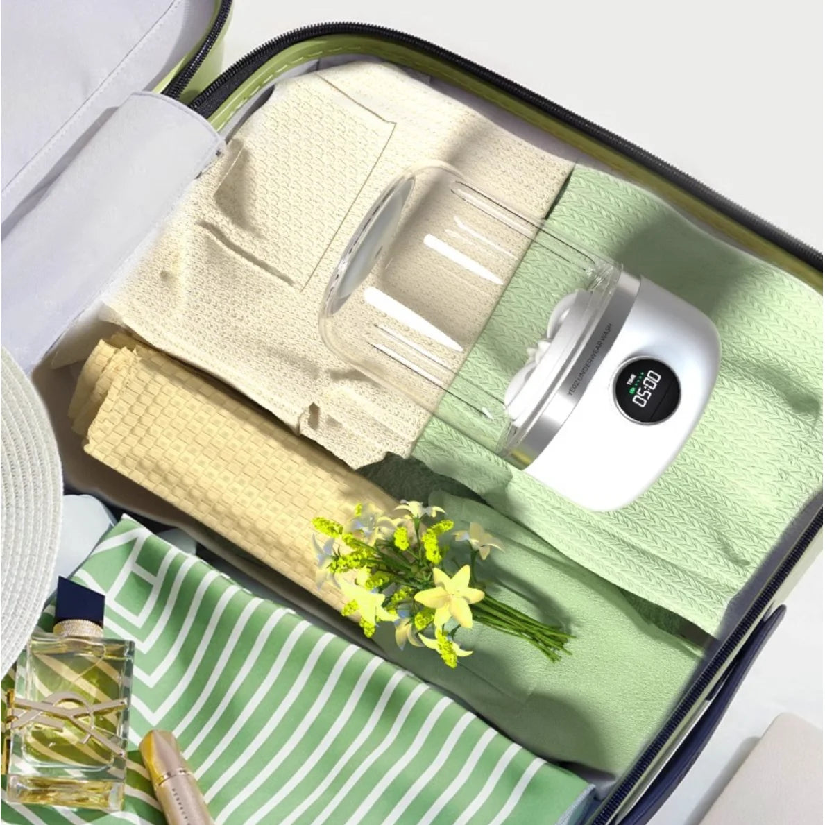 Portable Mini Underwear Washing Machine 1L USB Powered