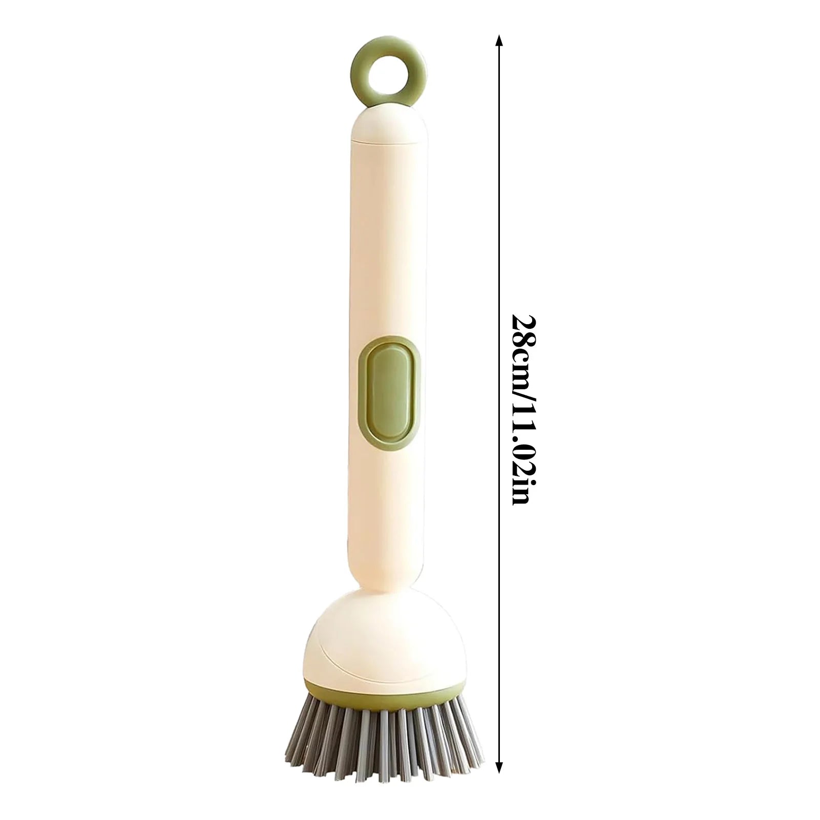 Adjustable Long Handle Kitchen Scrub Brush with Dispenser