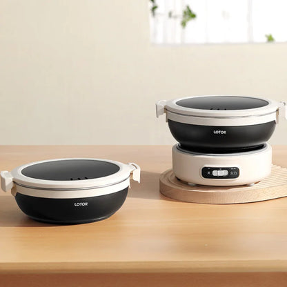 1.2L Portable Electric Cooking Pot Travel Multicooker