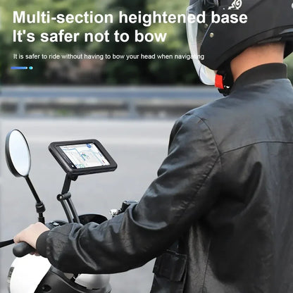 Waterproof Motorcycle Phone Mount – 360° Rotating Case