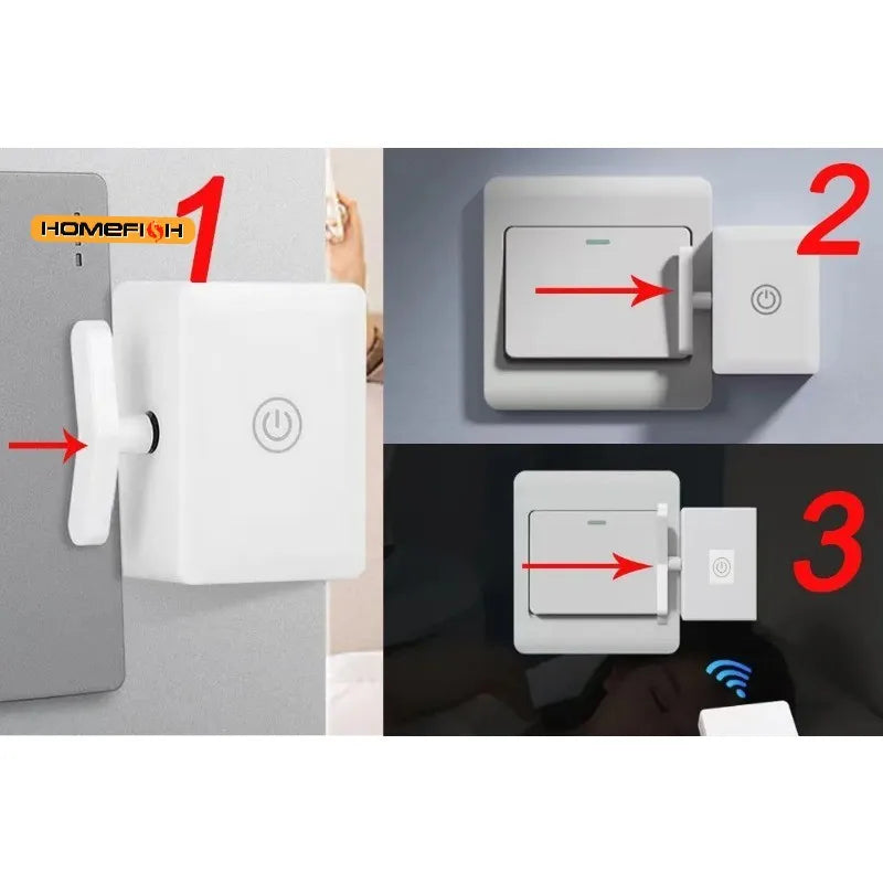 USB Rechargeable Remote Light Switch Button Pusher