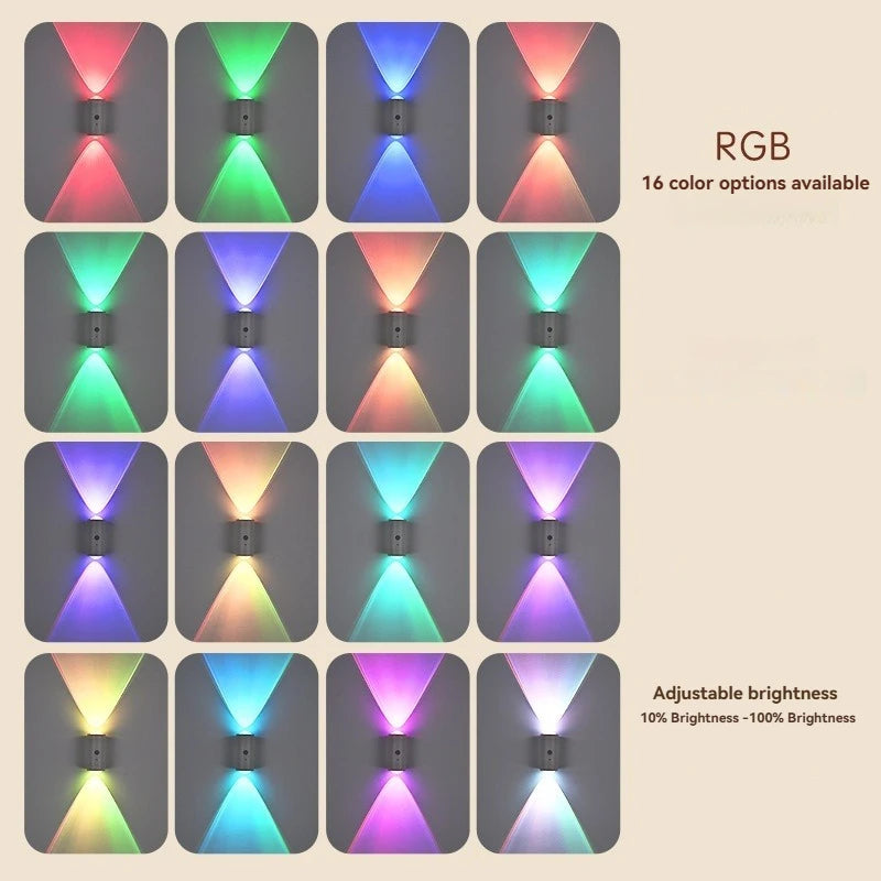 Smart Motion Sensor Wall Light With 16-Color RGB LED
