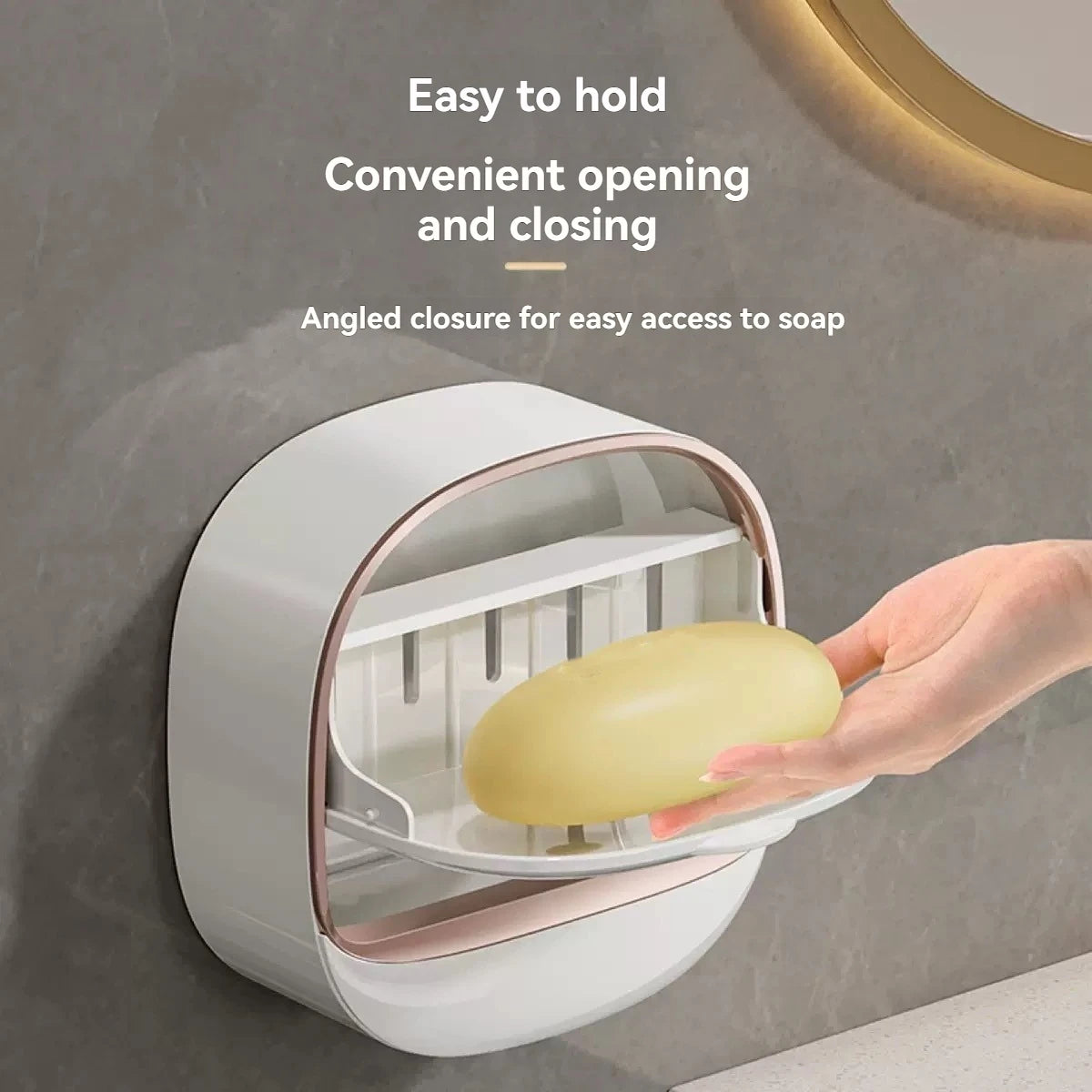 Waterproof Hanging Soap Box With Drainage Holder