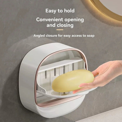Waterproof Hanging Soap Box With Drainage Holder