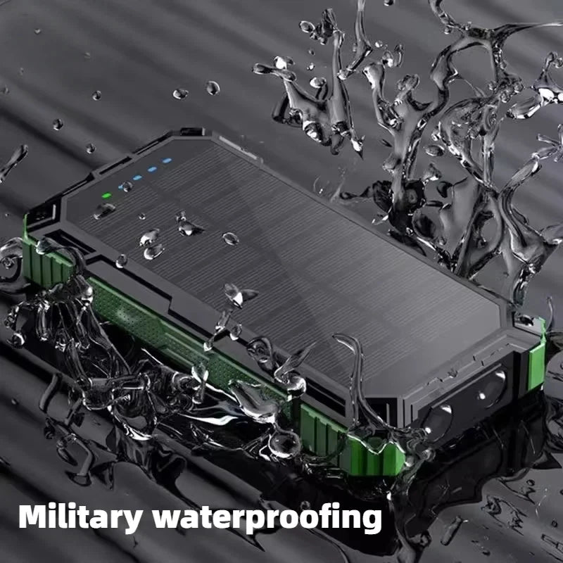 Solar Wireless Power Bank – High-Capacity Fast Charger
