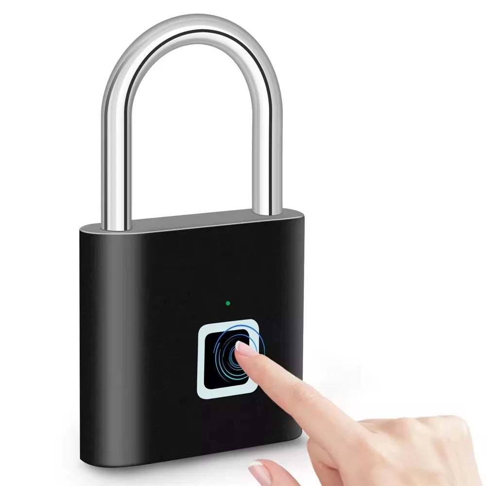 Fingerprint Smart Padlock USB Rechargeable Waterproof Lock
