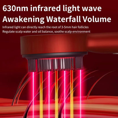 Electric Scalp Massage Comb With Red Light Therapy