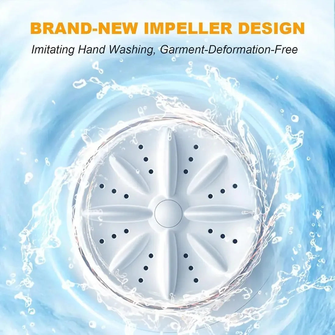 Portable Mini Underwear Washing Machine 1L USB Powered