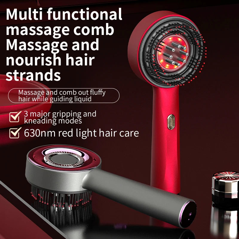Electric Scalp Massage Comb With Red Light Therapy