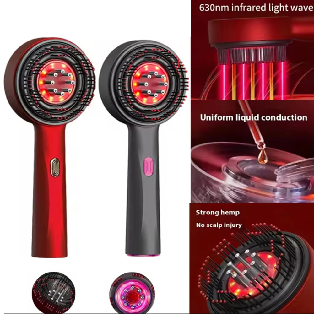 Electric Scalp Massage Comb With Red Light Therapy