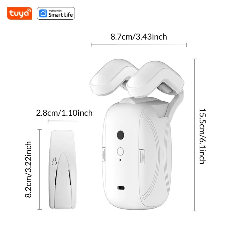 Smart WiFi Curtain Robot For Rod Tracks – App & Voice Control