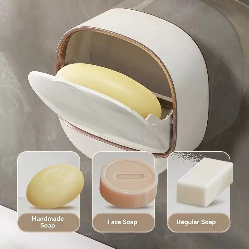 Waterproof Hanging Soap Box With Drainage Holder
