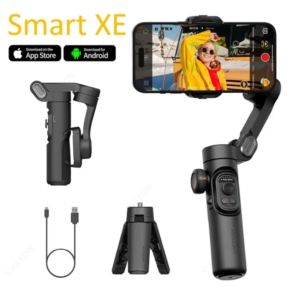 3-Axis Foldable Phone Gimbal Stabilizer – AI Tracking