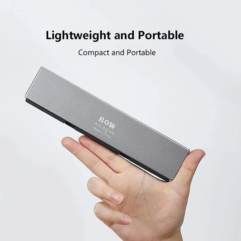 Foldable Bluetooth Keyboard with Magnetic Stand