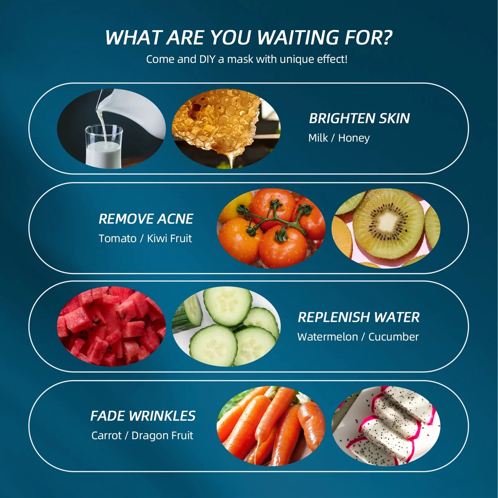 DIY Fruit Facial Mask Maker Machine – Automatic Home Spa