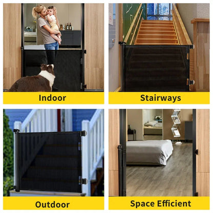 Adjustable Metal Safety Gate For Babies And Pets