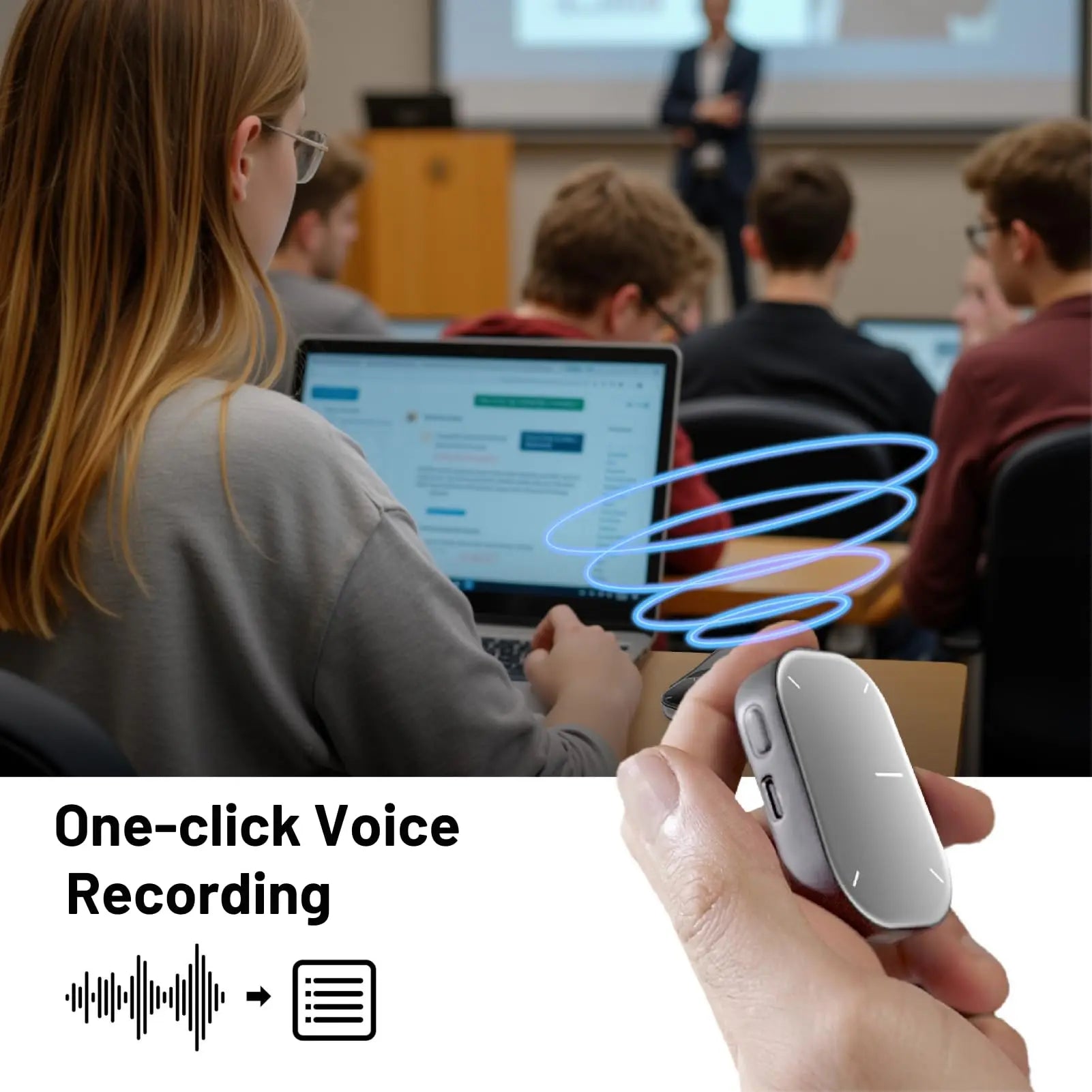 Wireless Air Mouse With Touchpad – Pocket Rechargeable