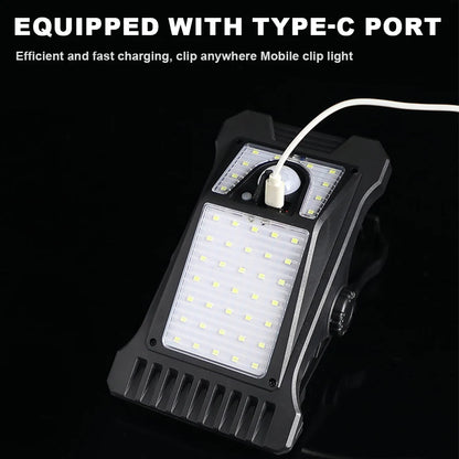 LED Solar Motion Sensor Garden Light With Clip Mount