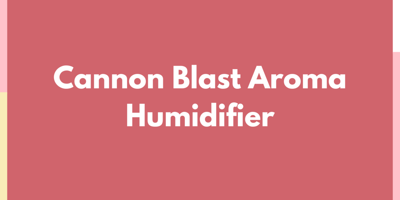 Cannon Blast Aroma Humidifier