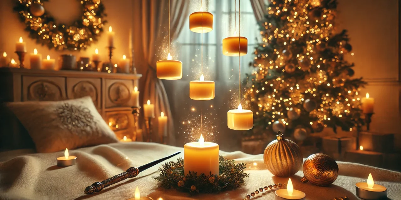 Floating Candles with Wand Remote