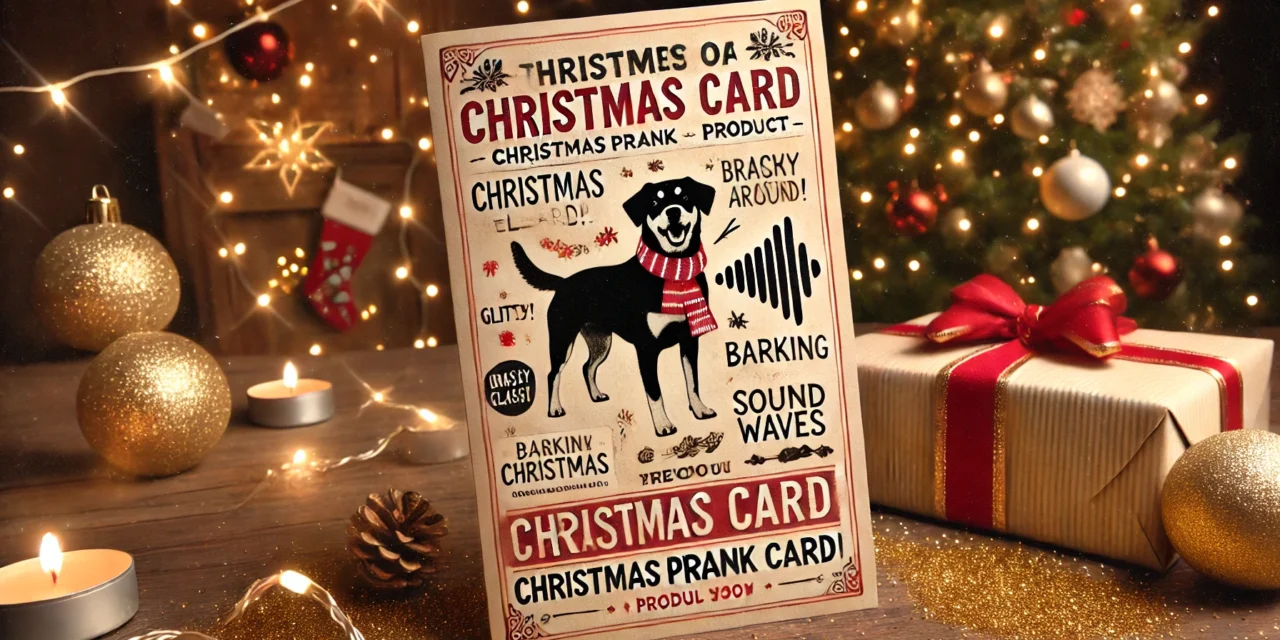 Joker Greeting Endless Dog Barking Christmas Card