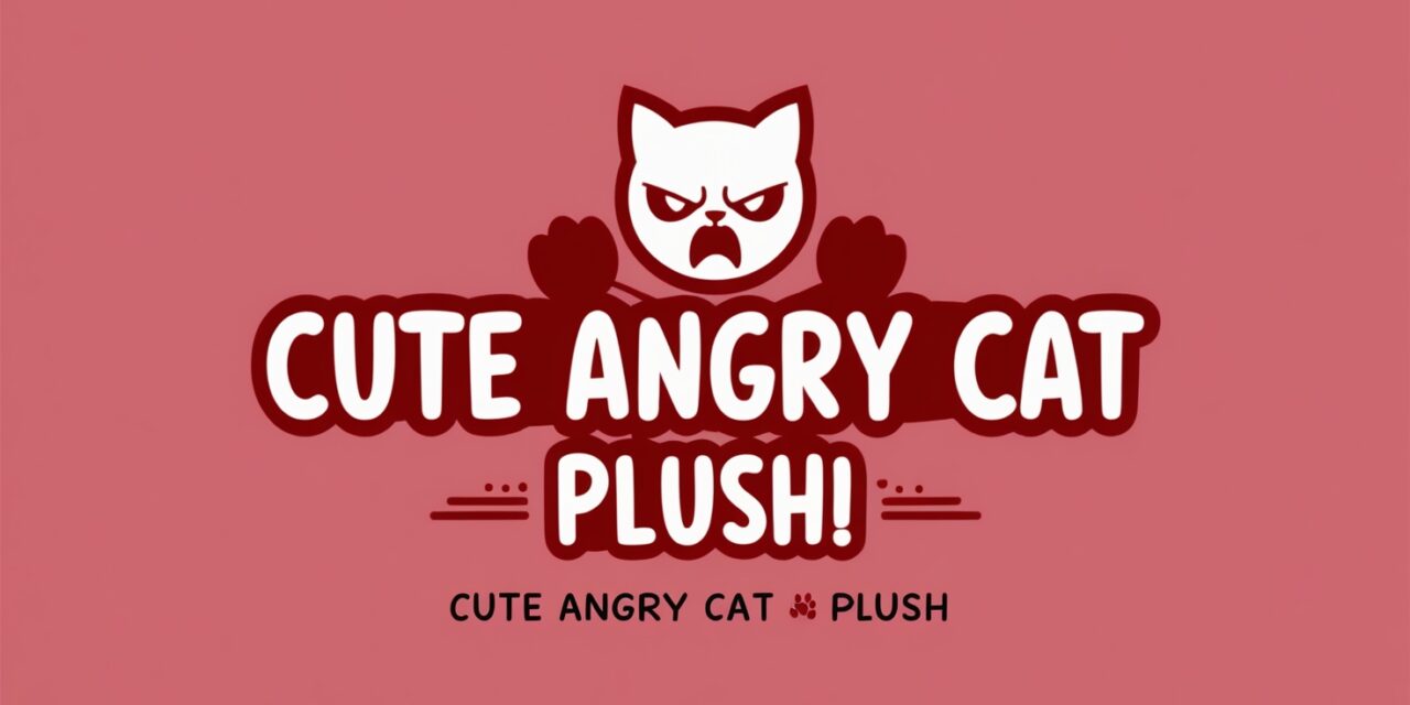 Cute Angry Cat Plush