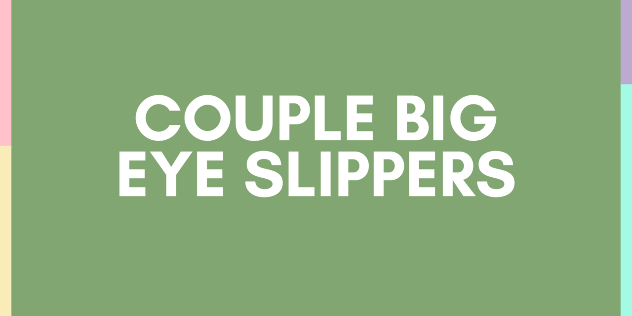 Couple Big Eye Slippers